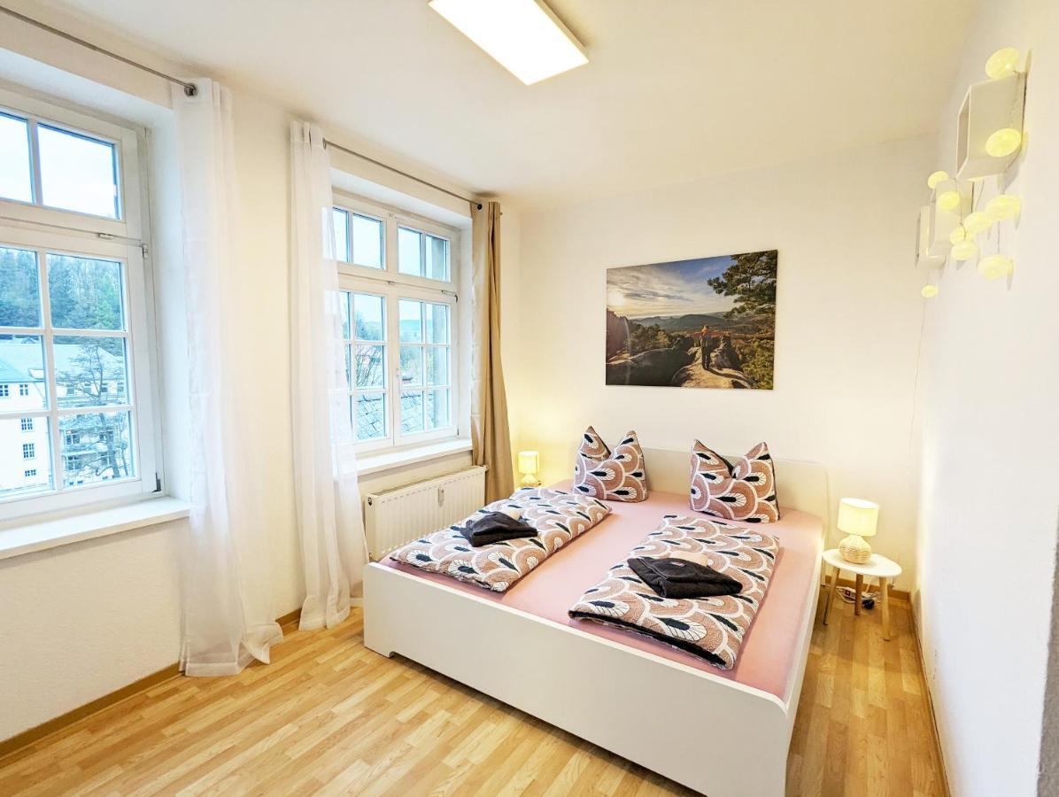 Lichtdurchflutete Helle Wohnung Mit Garten Sauna & Pool - Hw3 Sebnitz Luaran gambar