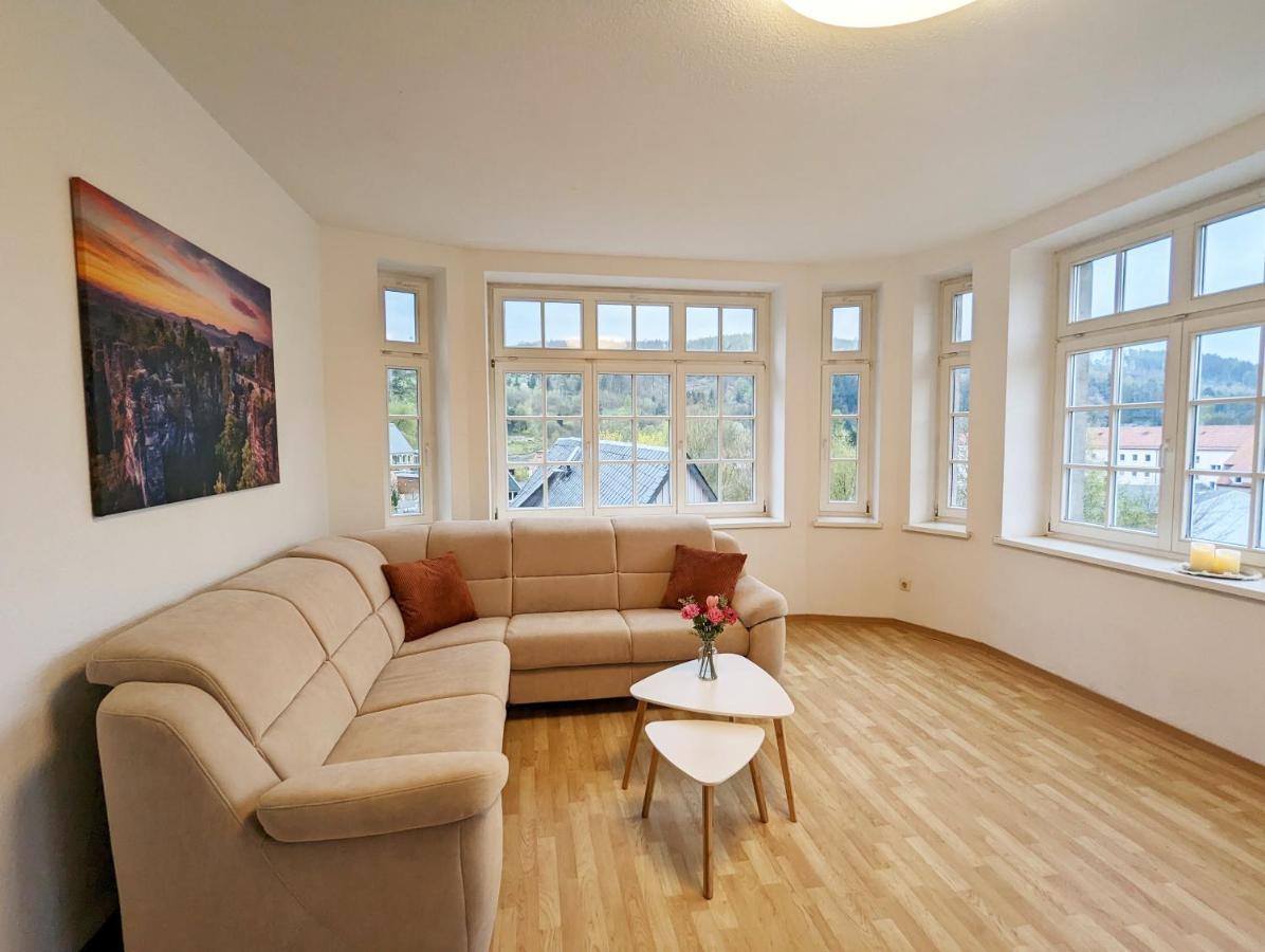 Lichtdurchflutete Helle Wohnung Mit Garten Sauna & Pool - Hw3 Sebnitz Luaran gambar