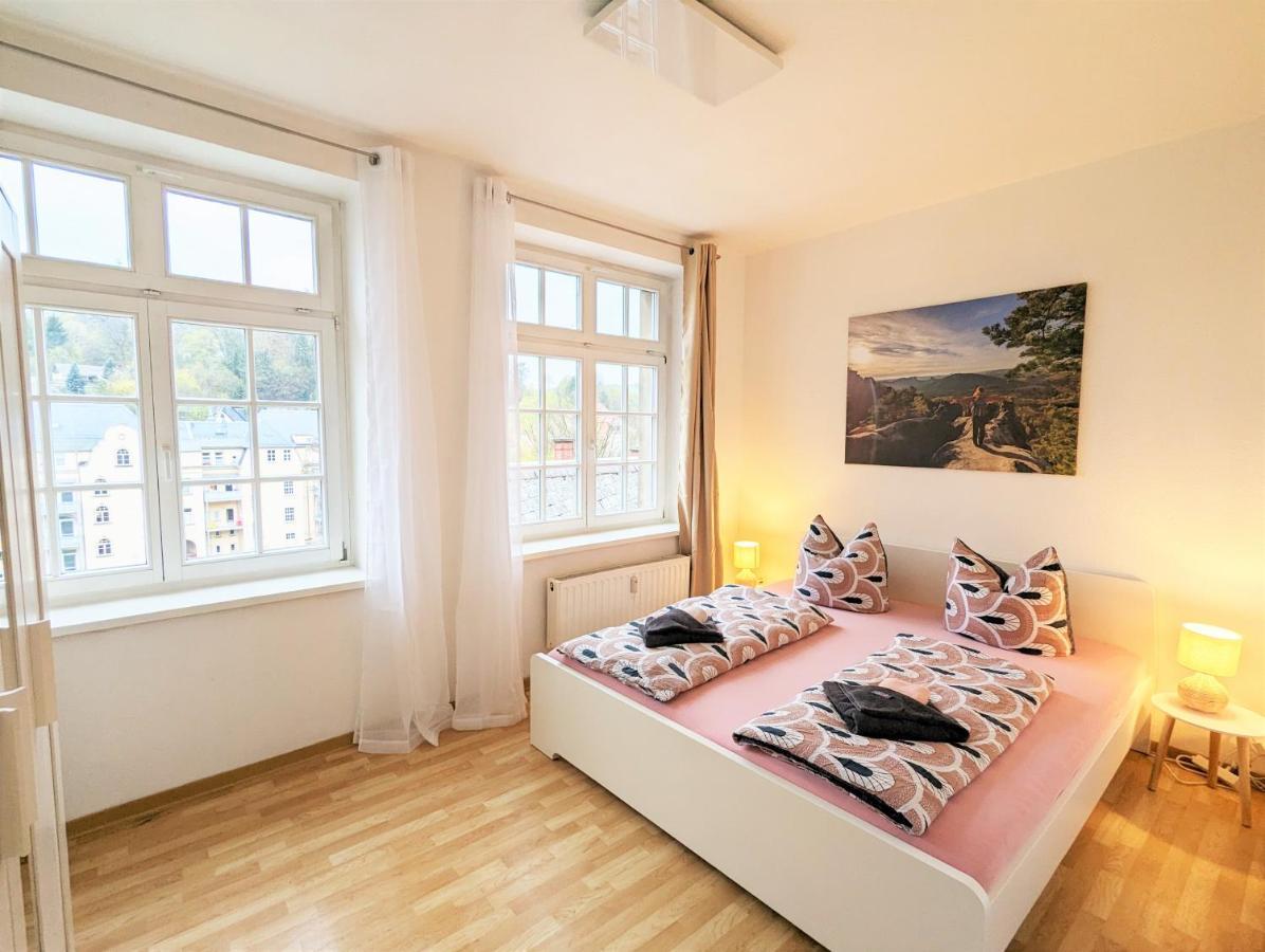 Lichtdurchflutete Helle Wohnung Mit Garten Sauna & Pool - Hw3 Sebnitz Luaran gambar