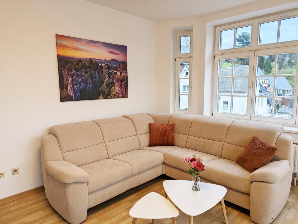 Lichtdurchflutete Helle Wohnung Mit Garten Sauna & Pool - Hw3 Sebnitz Luaran gambar