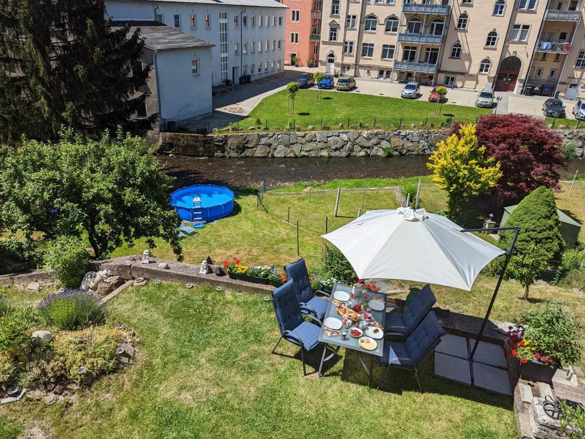 Lichtdurchflutete Helle Wohnung Mit Garten Sauna & Pool - Hw3 Sebnitz Luaran gambar