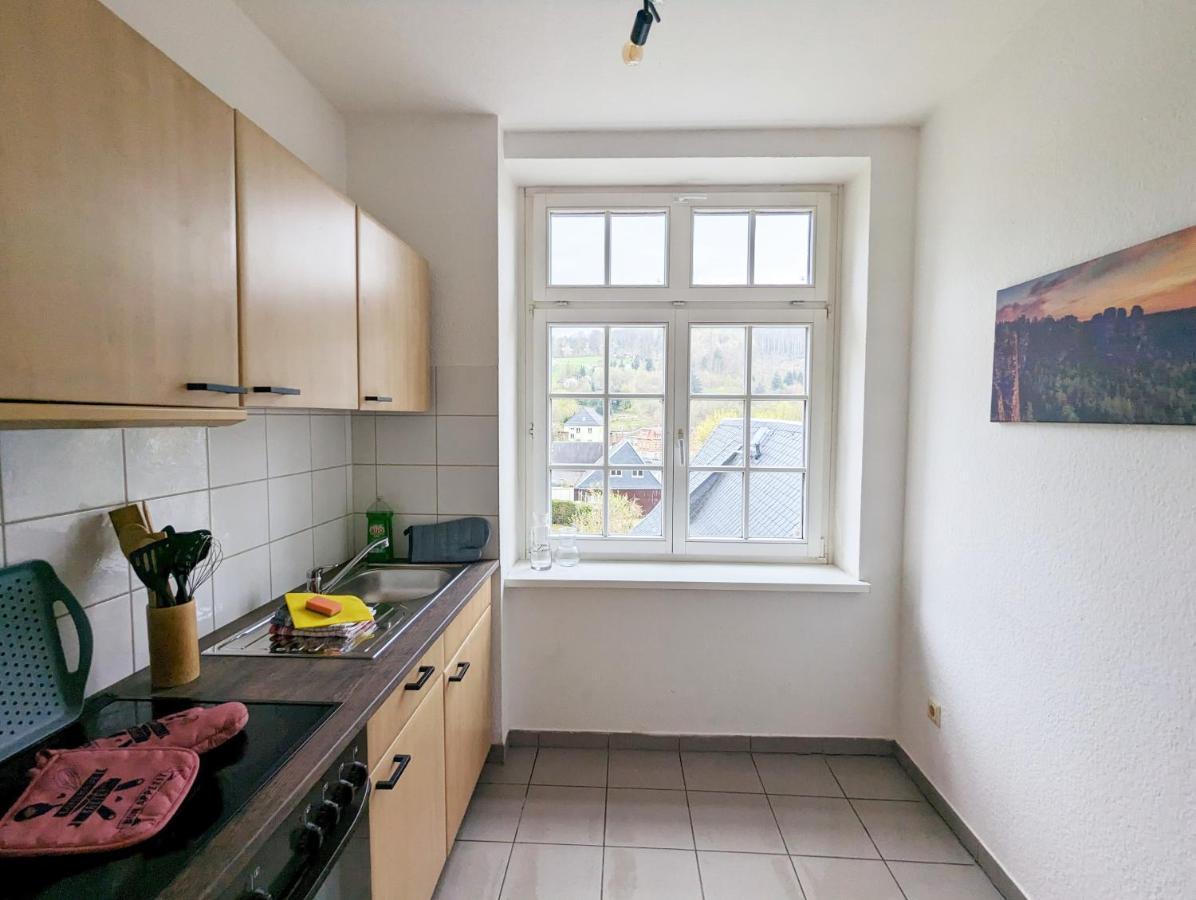 Lichtdurchflutete Helle Wohnung Mit Garten Sauna & Pool - Hw3 Sebnitz Luaran gambar